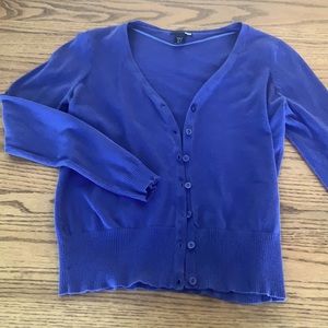 Comfy Purple Cardigan Sweater